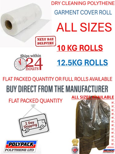 Polythene garment covers - polythene,