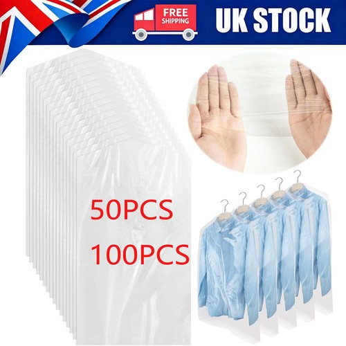 Clear polythene dry cleaner - clear,