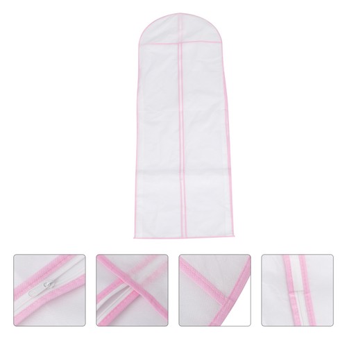 Reusable pink full dress bag - reusable,