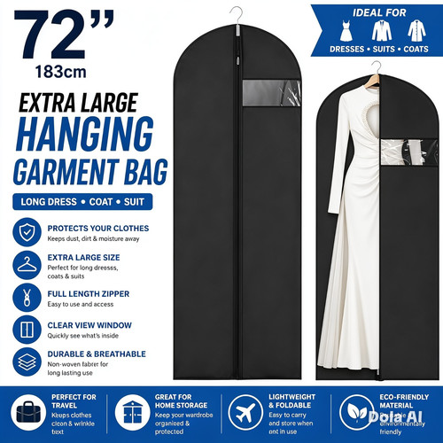 Hanging suit long - 72",